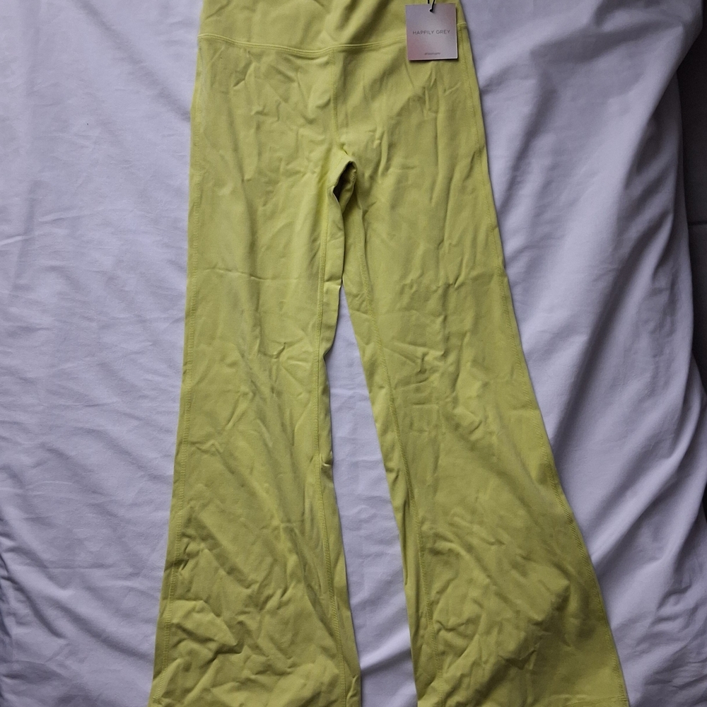Happily Grey Flared Bootcut Leggings